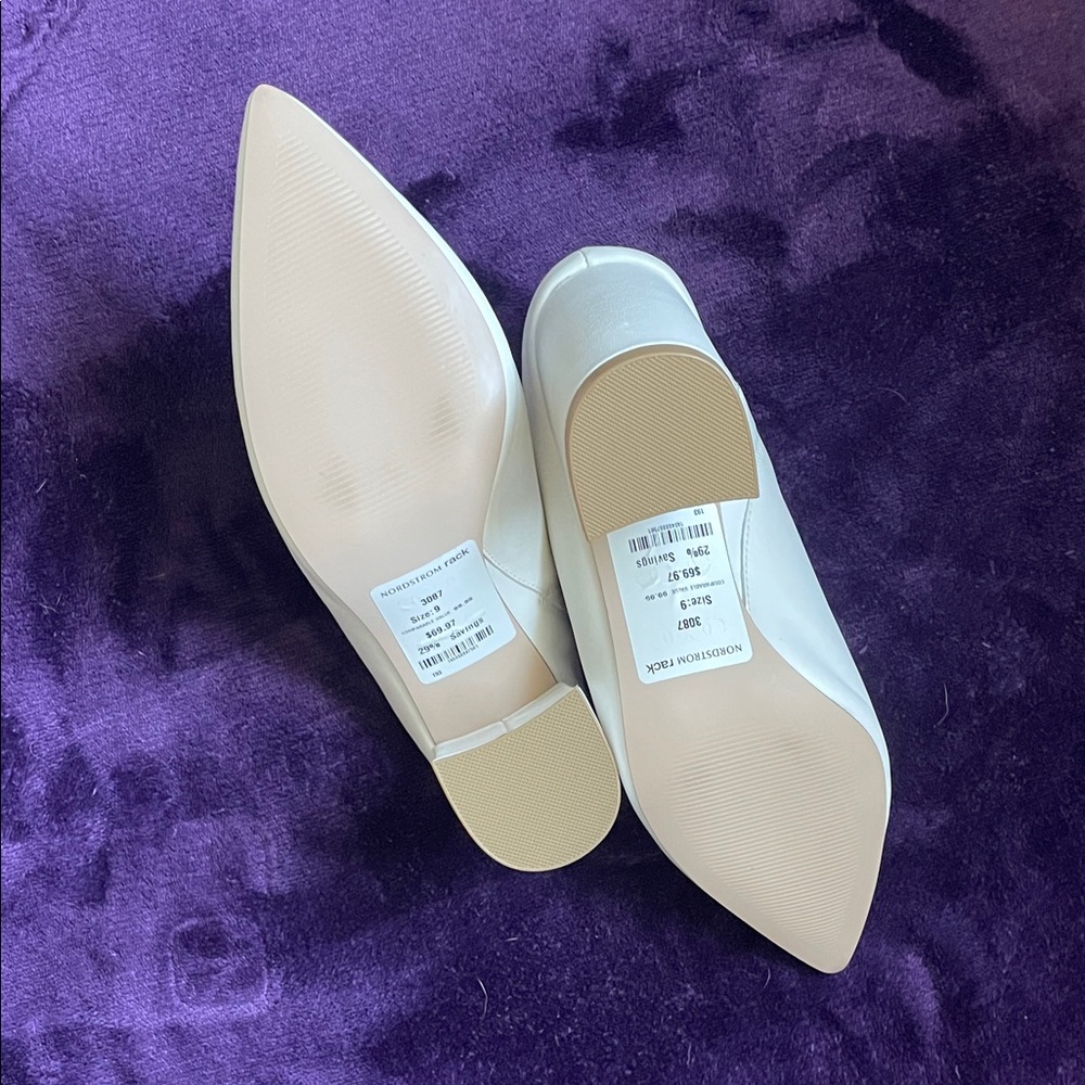 New Steve Madden White Women's Mules Sz 9 - Picture 4 of 7